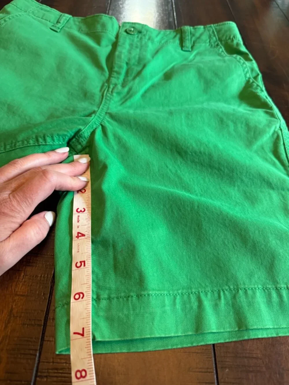 GAP KIDS Green Khaki Shorts, Size 14 Husky